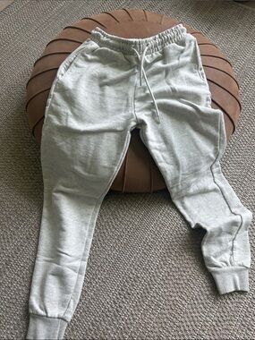 Zara Oatmeal Knit Jogger Sweatpants